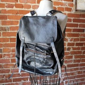 Vintage Beckmann Leather Backpack